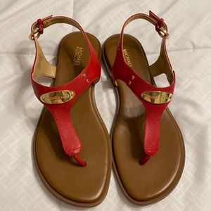 Michael Kors, Red sandals, Size: 8.5 women’s